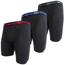 Image of Mens Location Boxers 3,6 Pack Sports Longer Leg Boxer Shorts Brief Underwear Set