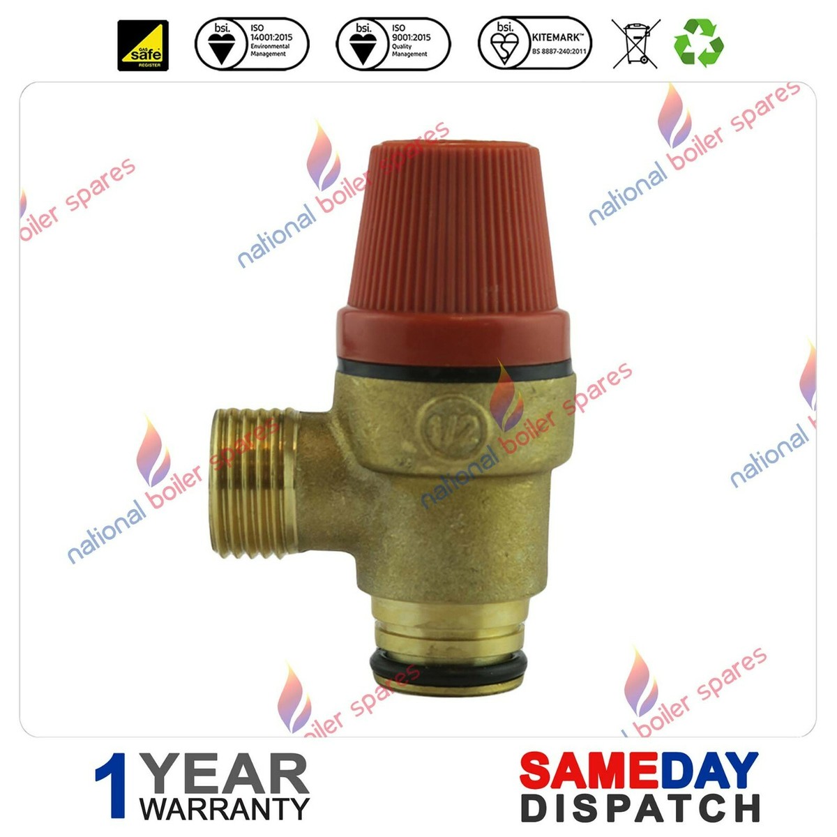 Druckbegrenzungs-Sicherheitsventil Für Worcester 35 CDi II RSF & 26 CDi XTRA - Originalteil 87161424040