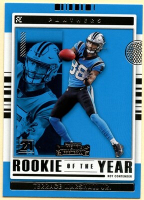 2021 Contenders Football Terrace Marshall Jr. ROY Contender Insert card #ROY-TMA