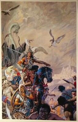 ROY G. KRENKEL ''KING KULL'' O.O.A.K. LIFESIZED 11X17'' 1967 PHOTO PRINT, NEW, MINT