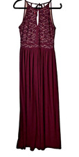 Morgan & Co bridesmaid Dress Size 10 from Davids Bridal Floor Length Plum EUC