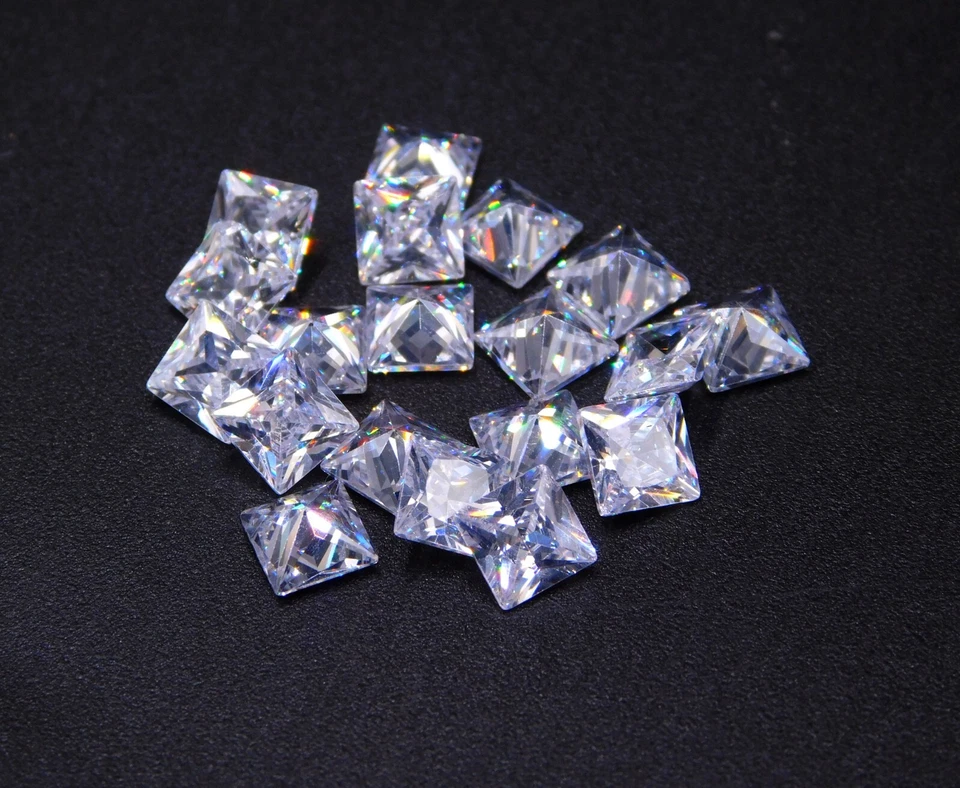 5 MM Lab Created C Z Square Cut Lot Loose Gemstone 19 Cts 20 Pcs P-3467 - Image 2 of 4