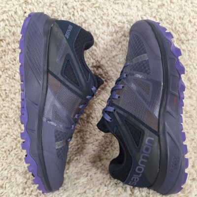 Salomon Trailster Hiking Shoes Womens Sz 7 Sense Access Purple Gorpcore Sneakers