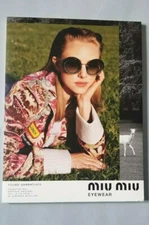 MIU MIU SUNGLASS IMAGE COUNTERCARD POSTER LARGE SIZE 15.5" X 11.7" 