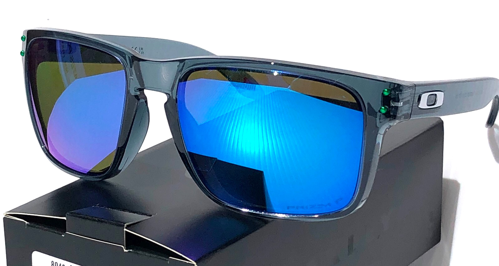 Oakley HOLBROOK XL Crystal Black Smoke PRIZM POLARIZED Sapphire Sunglass 9417 image 6