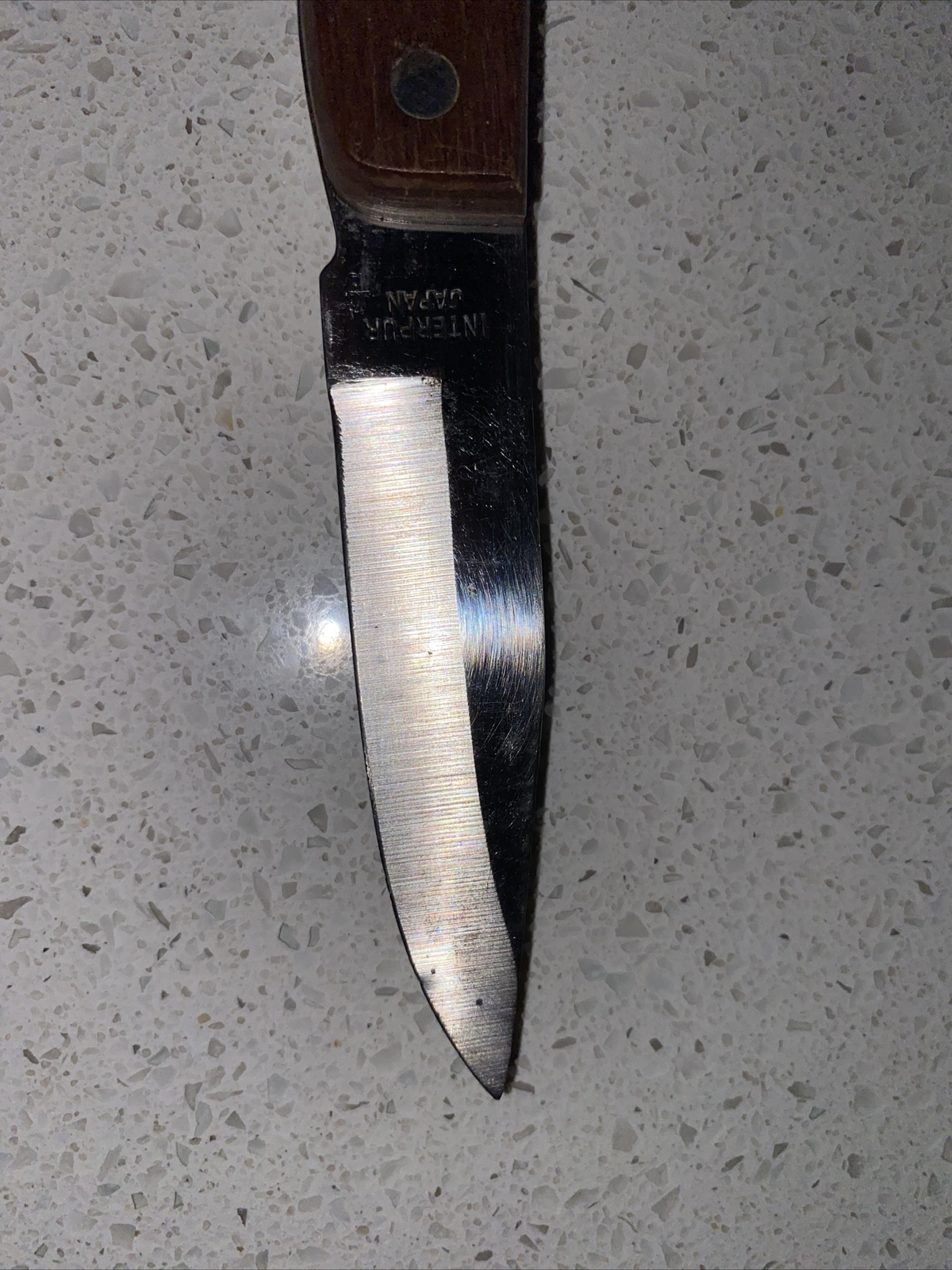 Interpur Paring Knife Full Tang 3" Stainless Steel Wood Handle Vintage Japan eBay