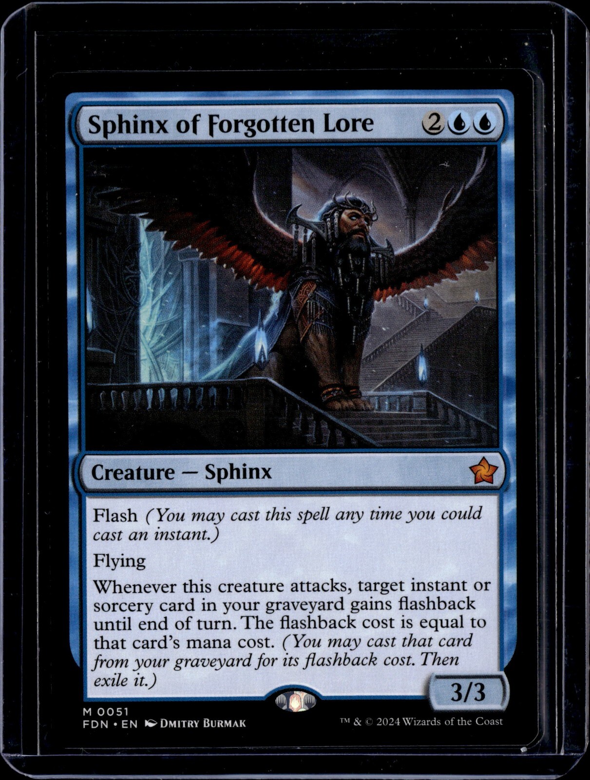 Sphinx of the Forgotten Lore - 51 - FDN - NM - MTG Magic the Gathering