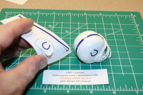 1957 - Current Indianapolis Colts *DIECUT* Decals & OPI Football Gumball Helmet - Picture 11 of 19