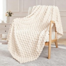 Exclusivo Mezcla Extra Large Fleece Throw Blanket for Couch, 50x70 Inches Sty...