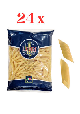 Pasta Lori Puglia 24x Pennoni Rigati No. 22, Italienische Pasta Nudeln 500g