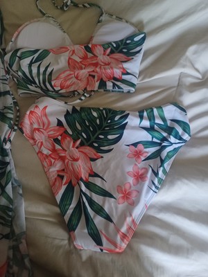 Plus Suze 3 Piece topical Bathing Suit  With Matching Skirt Xl Plus