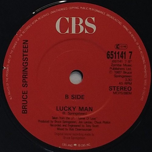 Bruce Springsteen Brilliant Disguise 7" Single (1987) CBS 651141 7 - Picture 3 of 4