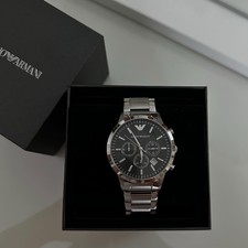 Emporio Armani Herren Chronograph Uhr Quarz E...