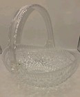 Vintage Mikasa Lead Crystal Basket Acrylic Handle Fruit Candy Decor Basket 9x3 — photo 1
