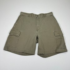 Vintage Polo Ralph Lauren Men's 36 Olive Green Cargo Shorts Cotton Utility 7in