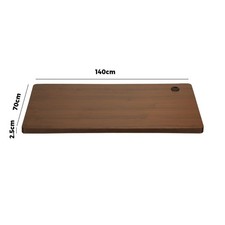 Oikiture Standing Desk Top Adjustable Electric Desk Board Computer Table Walnut — image 10