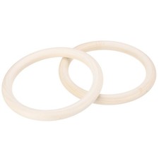 MECCANIXITY 4pcs 5.9" Unfinished Wooden Rings Smooth Natural Wood 5.9", beige 