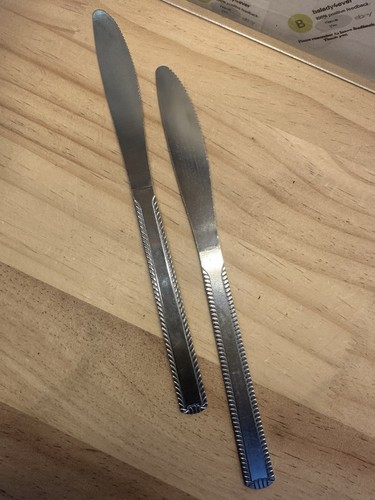 "Paquete de 2 cuchillos de cena de acero inoxidable de China de 8,75""" - Imagen 3 de 9
