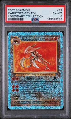 Pokemon Kabutops Reverse Holo Legendary Collection 27/110 PSA 6