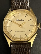 Vintage Louifrey Antimagnetic Mechanical Ladies Wristwatch See Photos Working
