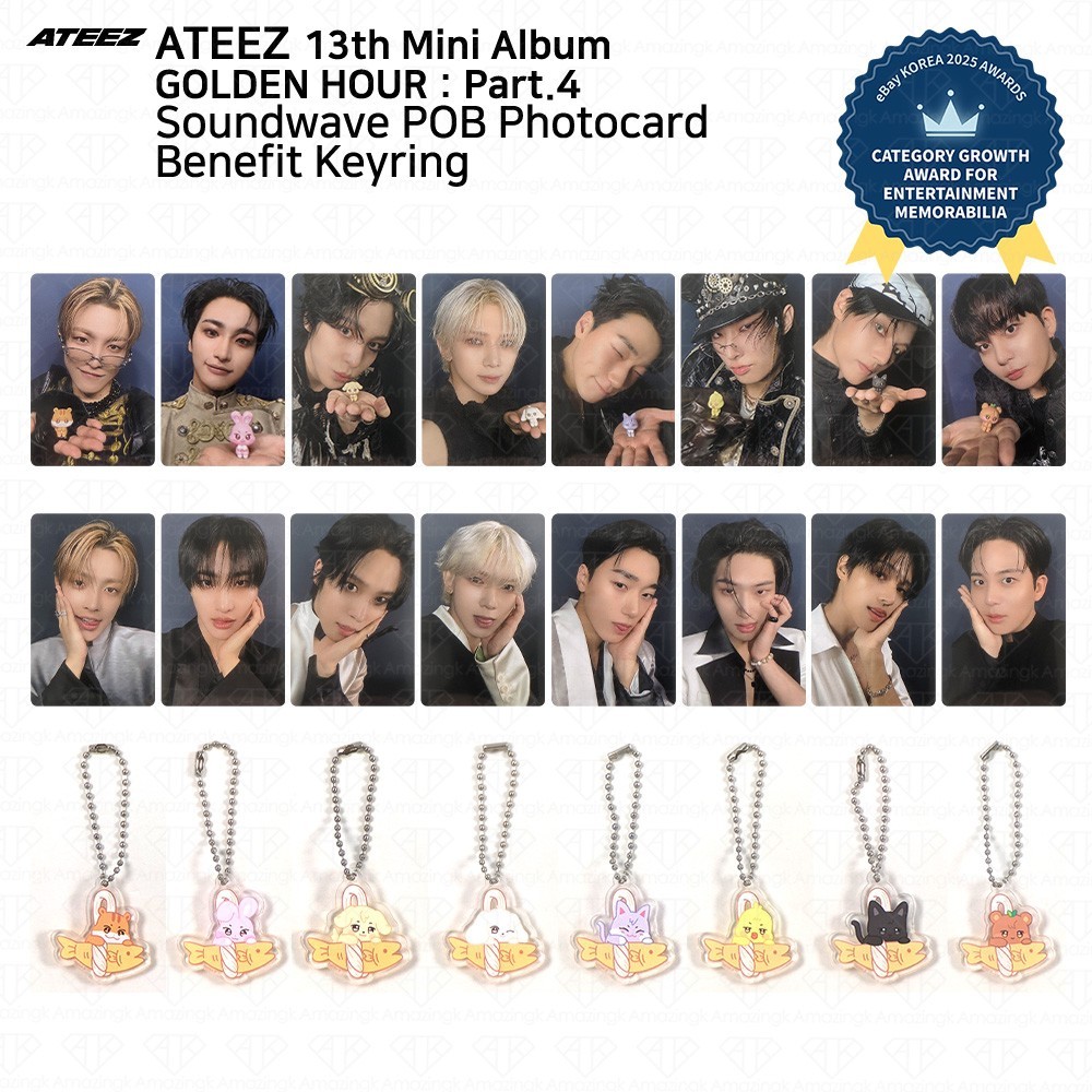ATEEZ 13th Mini Album Golden Hour Part.4 Soundwave POB Photocard