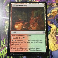 NM Savage Mansion, MTG, Marvel's Spider-Man, Magic the Gathering, 183 Regular 