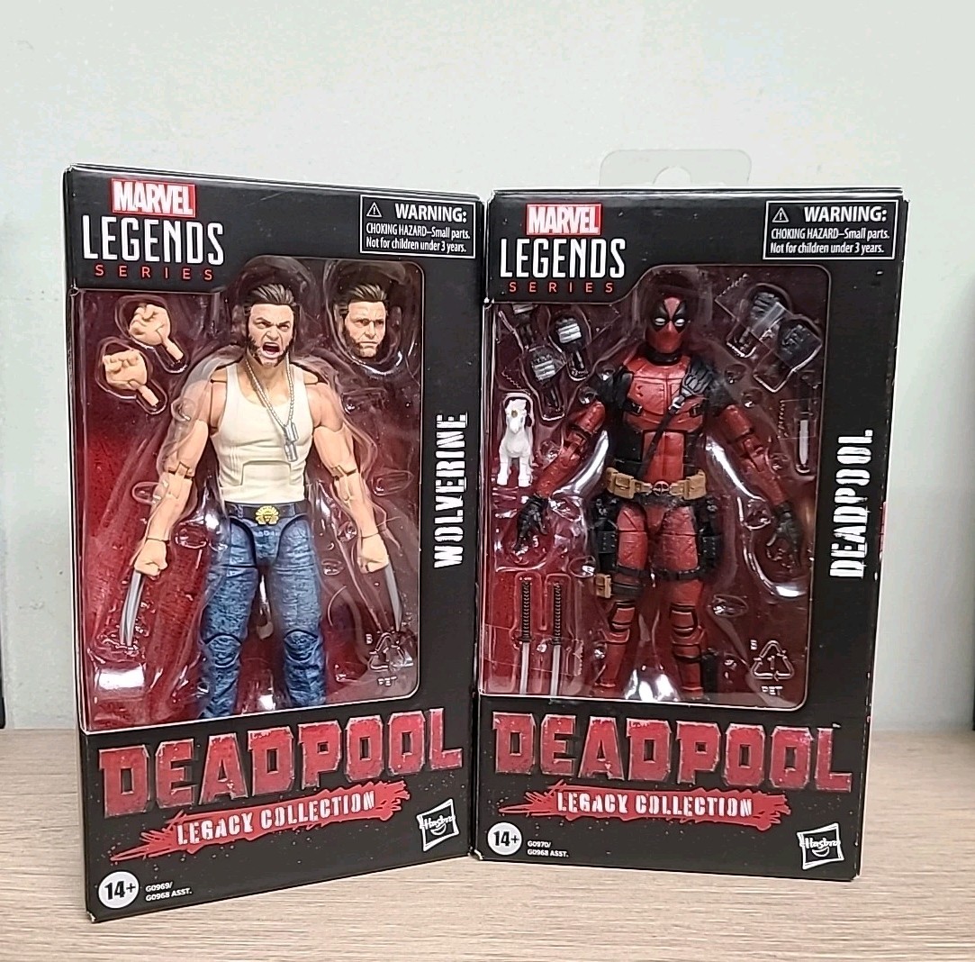 2 X Marvel Legends Deadpool and Wolverine Action figure Bundle