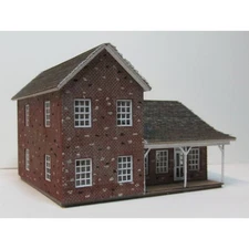 RS Laser Kits 3055-B N Scale Brick Farm House Kit