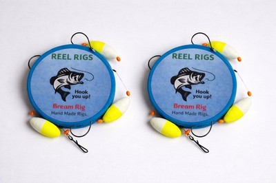 2x Meeresangeln Pop-Up Bream Rigs | 3 Haken Wormer Größe 2 Haken XL Popups