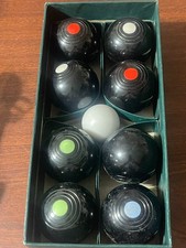 Vintage Brookes Adams B A Carpet Bowls Set - Made in England - Partial