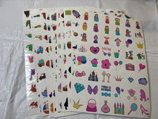 Lot of 720 Temporary Tattoos 14 Pages 48 each With Instructions Children