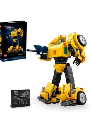 LEGO Icons Transformers Bumblebee Action 10338 Yellow LEGO Set Read Description 