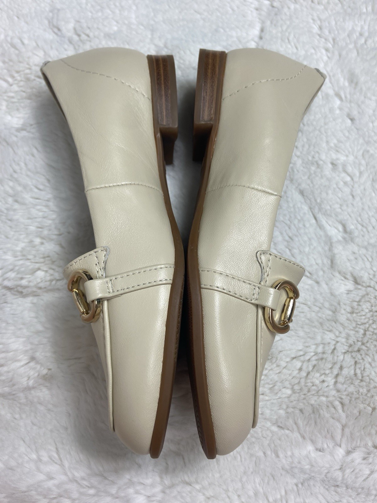 Munro Perfect Fit Loafer Shoe Leather Women's Cream Size 6.5  New