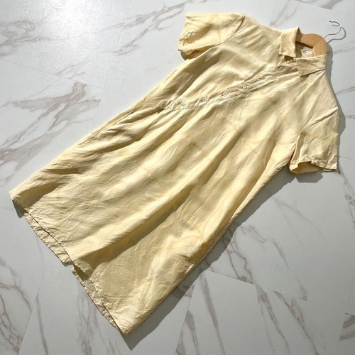 Yohji Yamamoto Long Dress Check Yellow Size 3 From Japan - Picture 21 of 24