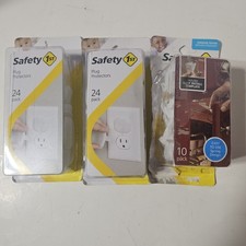48 Safety 1st Plug Outlet Protectors and 10 Spring Load Cabinet Safety Latches