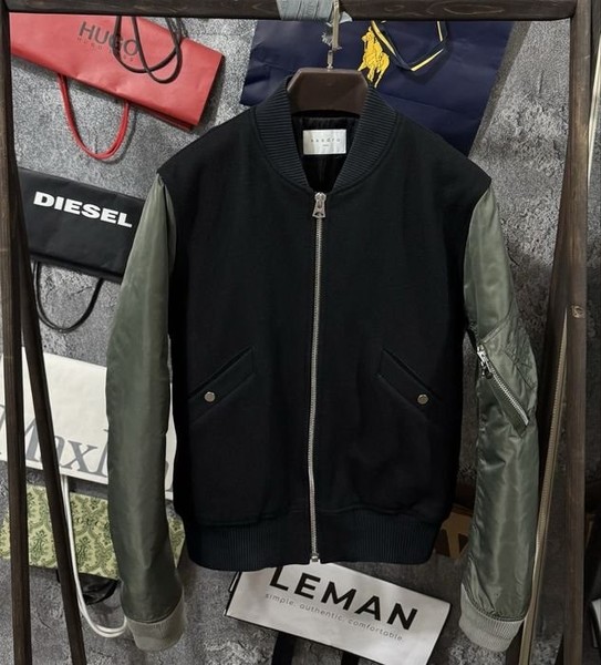 Women Sandro Paris Bomber Black Other Material 38