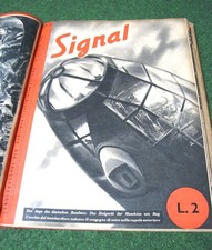 Lotto riviste Signal bilingue italiano tedesco rilegate dal 8 al 17 e 4-7 parti
