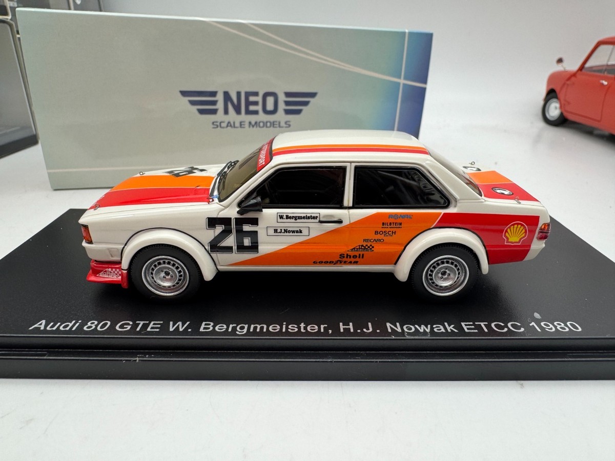 Audi コレクションモデル 1/43 スケール Audi 80 NEO 1/43 GTE ETCC 1980 #11（2 days handling time） | eBay
