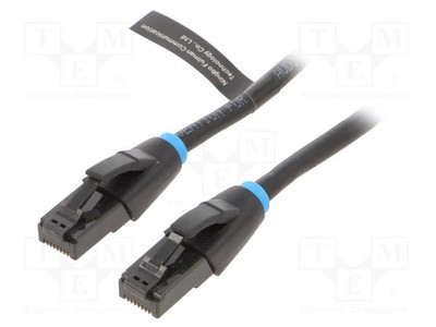 Patch cord U/UTP 6 schwarz PVC OFC RJ45-Stecker,beiderseitig