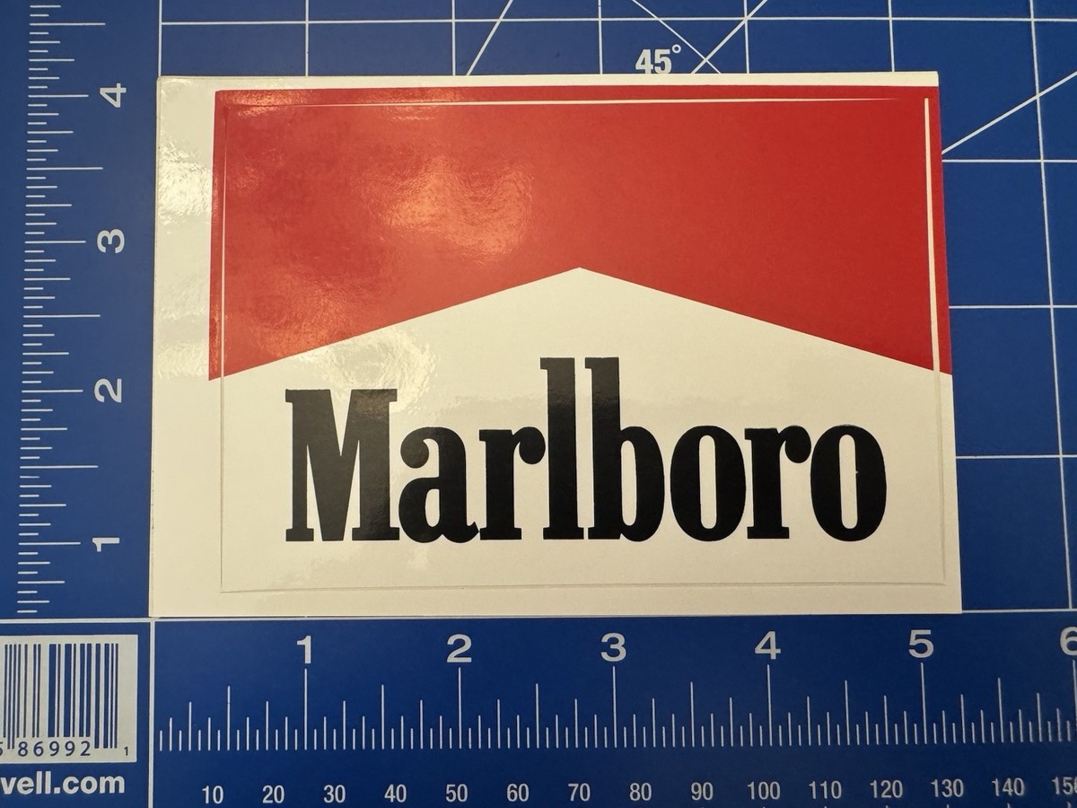 Marlboro ステッカー Marlboro Vendor Retail Display BIG Glossy Sticker Tobacco Promo
