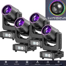 4Pcs Disco Lights Moving Head Bar Light DMX RGBW LED 48Prism Gobo Stage Lighting