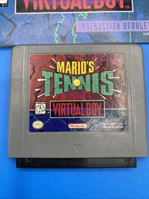 Mario's Tennis w/Manual - Nintendo Virtual Boy - Tested