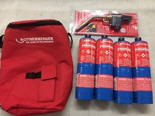 ROTHENBERGER HOTBAG 35644 SUPER FIRE 2 TORCH  TOOLBAG AND 4 X PROPANE 18171