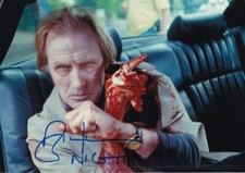 BILL NIGHY signed Autogramm 20x30cm SHAUN OF THE DEAD in Person autograph COA