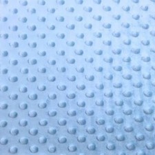 Sky blue minky Dimple dot soft cuddle fabric by the yard 60" wide