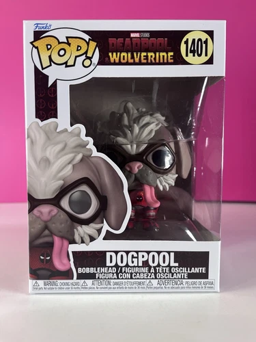 Dogpool Funko Pop! Deadpool & Wolverine - Bobblehead #1401 with Soft Case