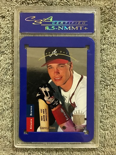 1993 Upper Deck SP CHIPPER JONES Rookie RC Graded CSA 8.5 NMMT Lot X2 - Picture 5 of 6