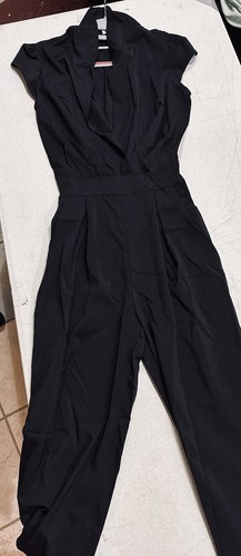 Women’s Black Jumper One Piece Jumpsuit (M) Ladies Jumper (Medium) - Picture 4 of 5