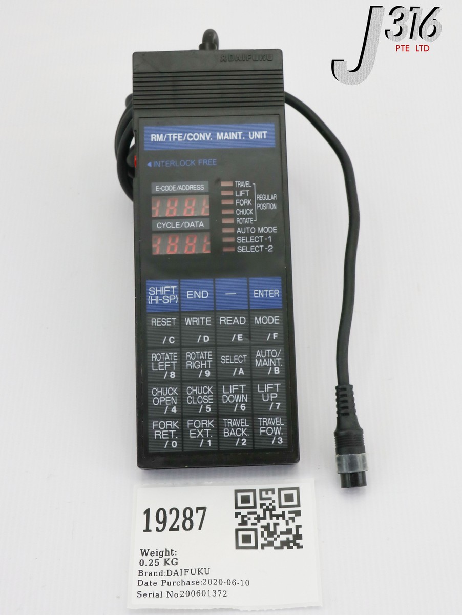 メンテナンス Hi 19287 DAIFUKU RM/TFE/CONV.MAINTENANCE UNIT CONTROLLER, 7A00981HA2