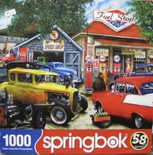 Springbok Puzzle; 1950's Hot Rods, 1000 pcs. Complete